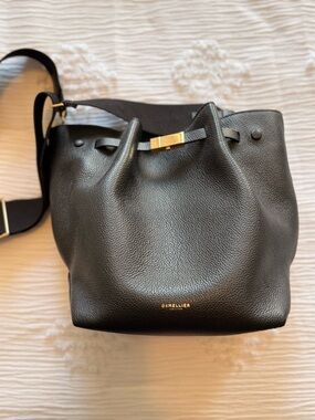 DeMellier NY Black Leather Bucket Bag